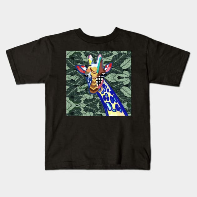Giraffe Kids T-Shirt by Art by Ergate